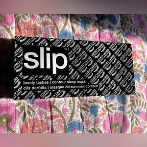 Slip 100% Silk Black Contour Eye Mask for Lashes
